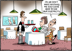 RESTAURANT BUSINESS DOWN by Bob Englehart