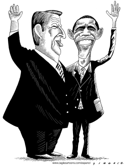 OBAMA AND AL GORE by Osmani Simanca