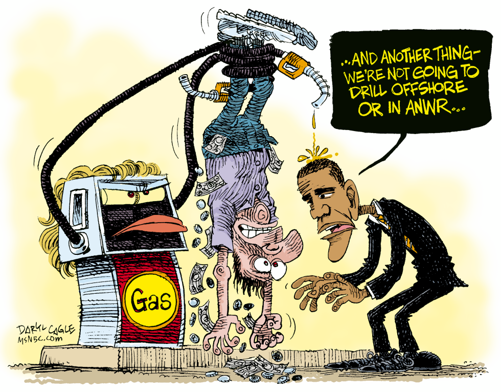  OBAMA AND HIGH GAS PRICES  by Daryl Cagle