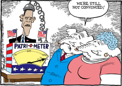 PATRIOTIC OBAMA by Bob Englehart