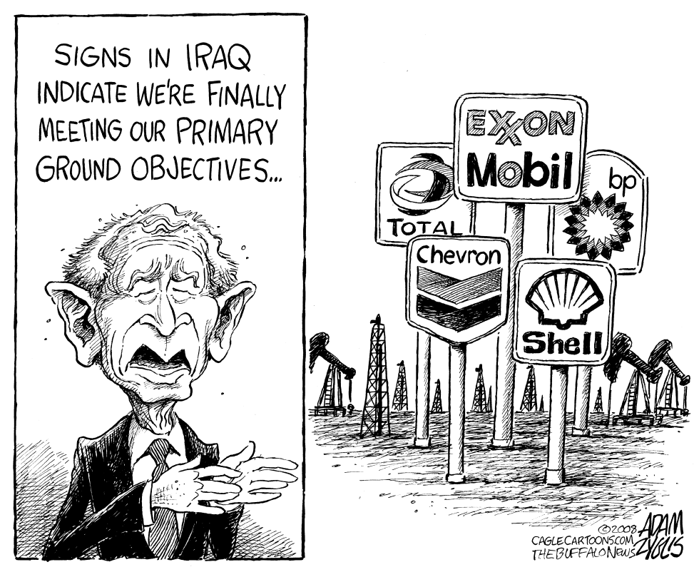  SIGNS IN IRAQ by Adam Zyglis