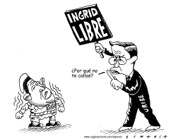 CHAVEZ, URIBE E INGRID by Osmani Simanca