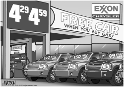 FREE CAR WHEN YOU BUY GAS by RJ Matson