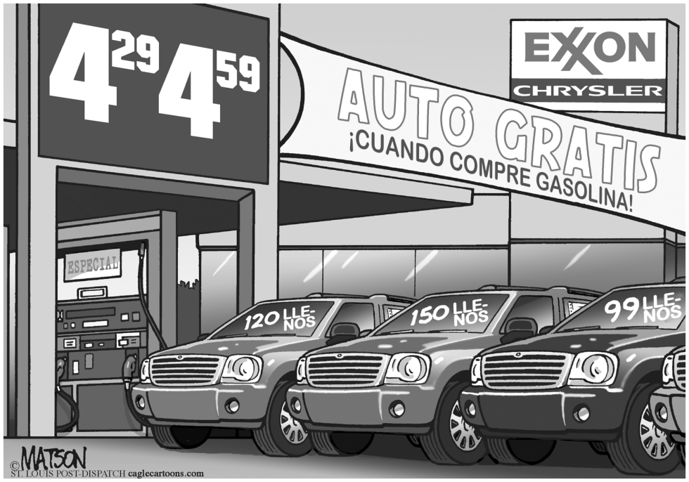  AUTO GRATIS CUANDO COMPRE GASOLINA by RJ Matson