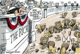 RICH VS MIDDLE CLASS by Pat Bagley