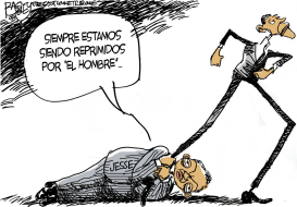 JESSE JACKSON ARRASTRADO  by Pat Bagley