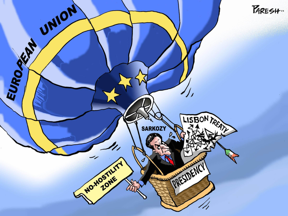  SARKOZY IN EU by Paresh Nath