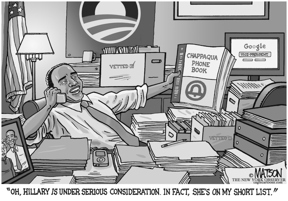  OBAMA VICE-PRESIDENT SEARCH by RJ Matson