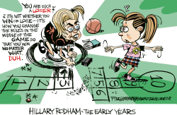 HILLARY CHANGES RULES by David Fitzsimmons