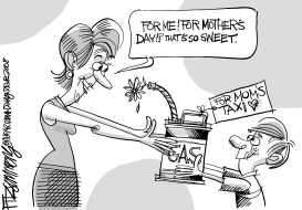 MOTHERS DAY GAS by David Fitzsimmons