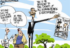 OBAMAS SKIN – by Pat Bagley