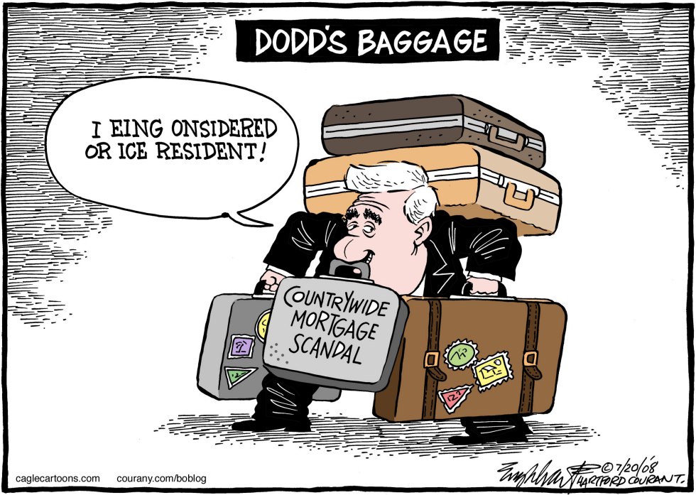  CHRIS DODD AS VICE PRESIDENT by Bob Englehart