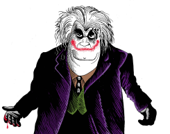 RADOVAN KARADZIC AS THE JOKER  by Osmani Simanca