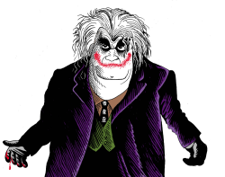 RADOVAN KARADZIC AS THE JOKER  by Osmani Simanca