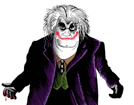 RADOVAN KARADZIC AS THE JOKER  by Osmani Simanca