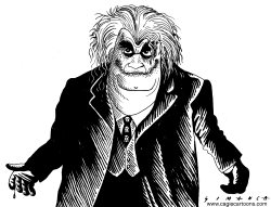 RADOVAN KARADZIC AS THE JOKER by Osmani Simanca