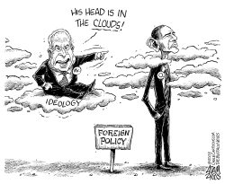 OBAMA AND MCCAIN ON FOREIGN POLICY by Adam Zyglis