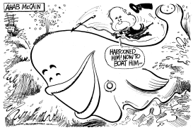 AHAB MCCAIN by Mike Lane