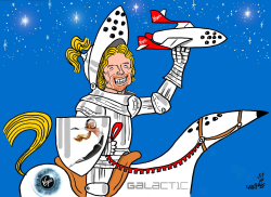 WHITE KNIGHT OF VIRGIN GALACTIC by Stephane Peray