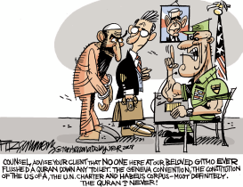 GITMO TRIALS  by David Fitzsimmons