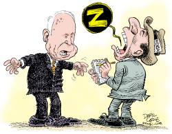 MCCAIN Y LA PRENSA  by Daryl Cagle