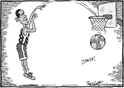 BARACK OBAMA Y EL MUNDO by Bob Englehart