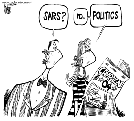 SARS OR POLITICS 2004 by Mike Lane