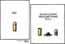 EL PUNTO DE UNA BALA EN DC  by Nate Beeler