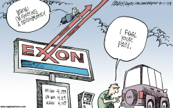 EXXON MOBIL PROFITS by Mike Keefe