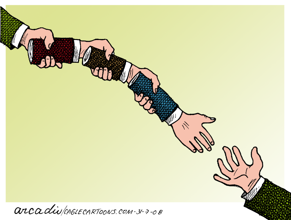  POLíTICOS AL DARSE LA MANO COL by Arcadio Esquivel