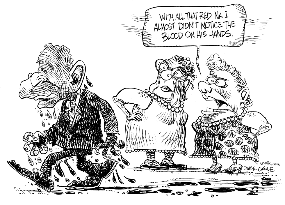  BUSH RED INK by Daryl Cagle