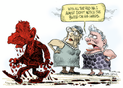 BUSH RED INK  by Daryl Cagle