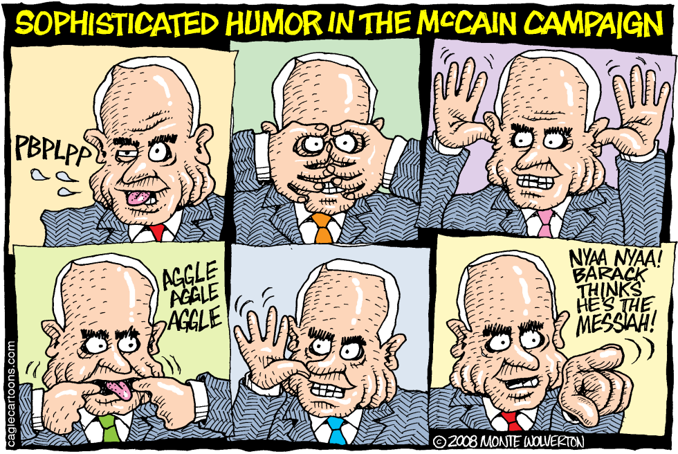  SOPHISTICATED MCCAIN HUMOR by Wolverton