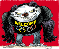 CHINA OLYMPIC WELCOME by Daryl Cagle