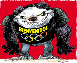 BIENVENIDA OLIMPICA DE CHINA  by Daryl Cagle