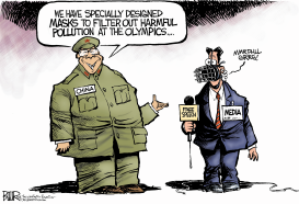 OLYMPICS CENSORSHIP by Nate Beeler