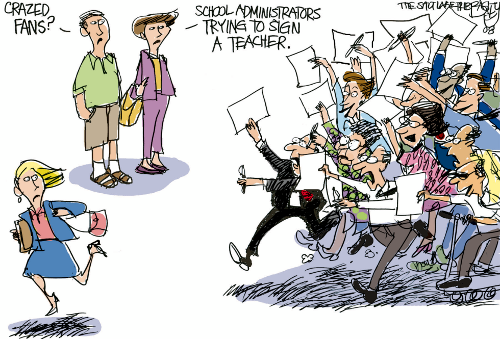  TEACHER SCARCITY by Pat Bagley