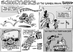 SCHOOL OLYMPICS by David Fitzsimmons