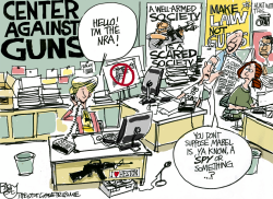 NRA SPY  by Pat Bagley