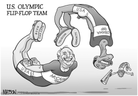 US OLYMPIC FLIP-FLOP TEAM by RJ Matson