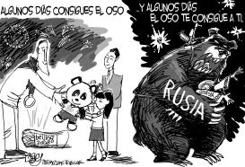 LOS PANDAS Y LOS OSOS RUSOS by Pat Bagley