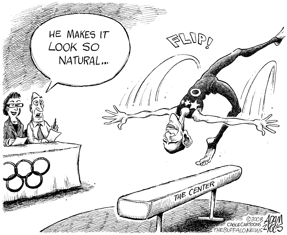  BARACK FLIPS by Adam Zyglis