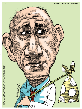 EHUD OLMERT ISRAEL COL by Arcadio Esquivel