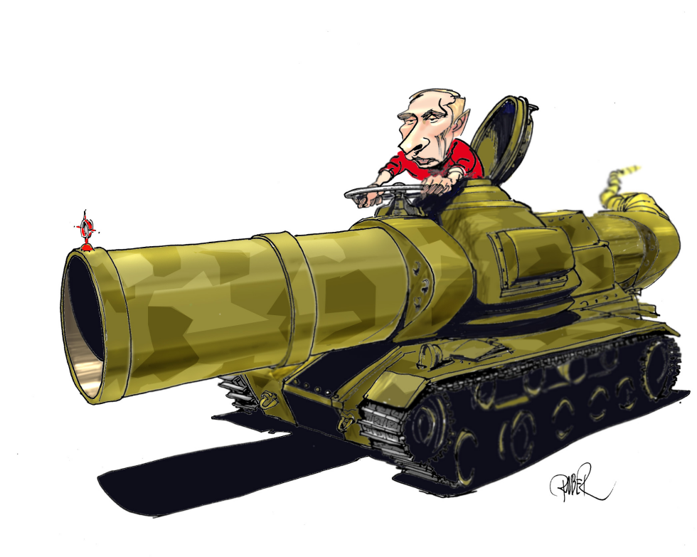  PUTIN IN A TANK- AND-PIPELINE by Riber Hansson