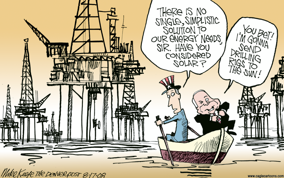  MCCAIN ON DRILLING by Mike Keefe