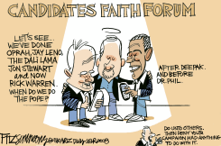 CANDIDATES FAITH FORUM by David Fitzsimmons