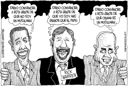 OBAMA, MCCAIN Y EL PASTOR RICK  by Wolverton