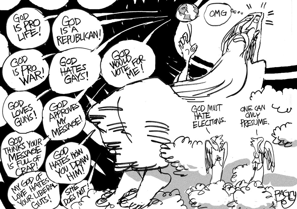  GOD AND POLITICS by Pat Bagley