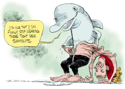 MICHAEL PHELPS IS DONE by Daryl Cagle