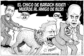 BIDEN MUERDE AL AMIGO DE BUSH by Wolverton